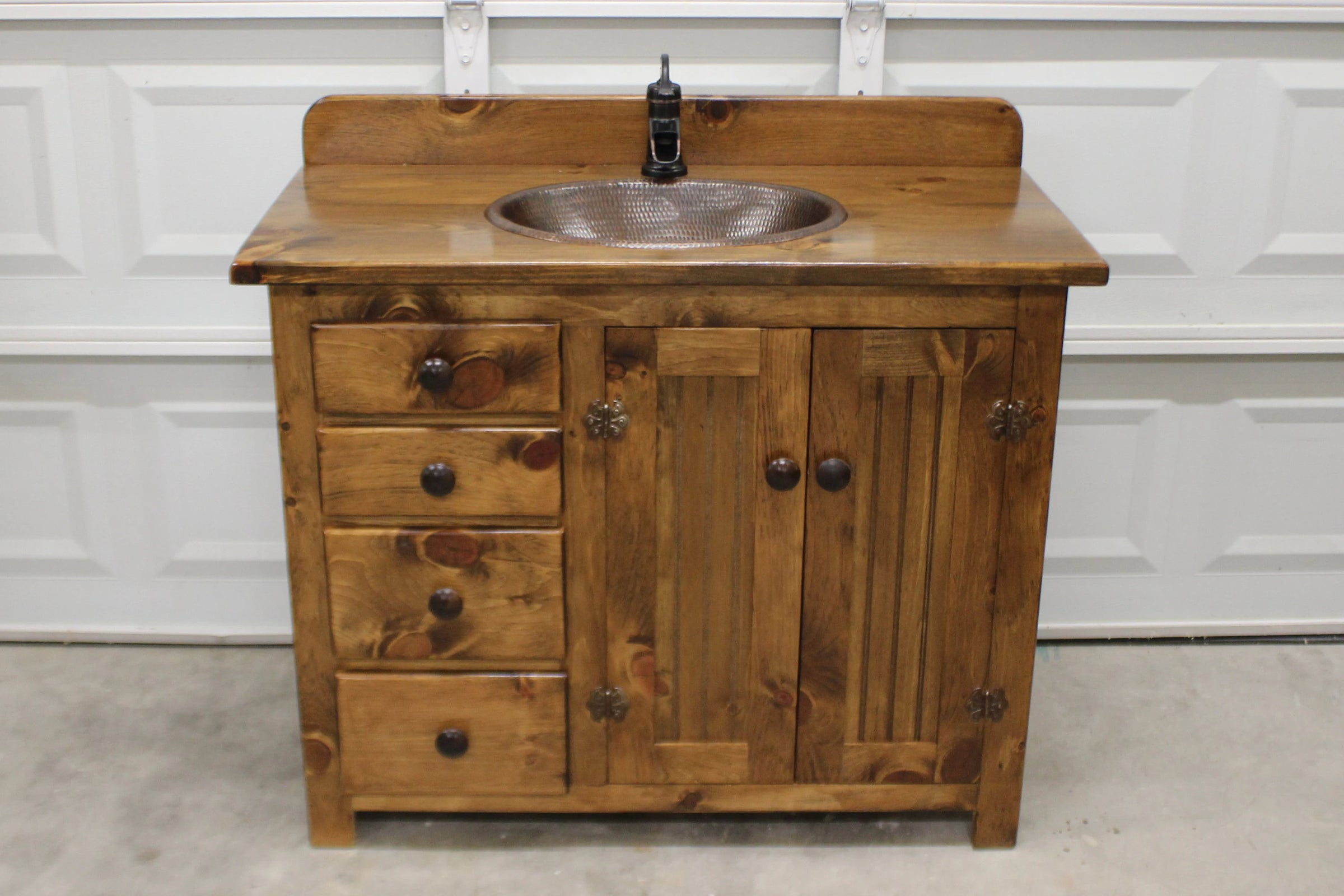 Rustic Bathroom Vanity - 42\, image size:2400x1600
