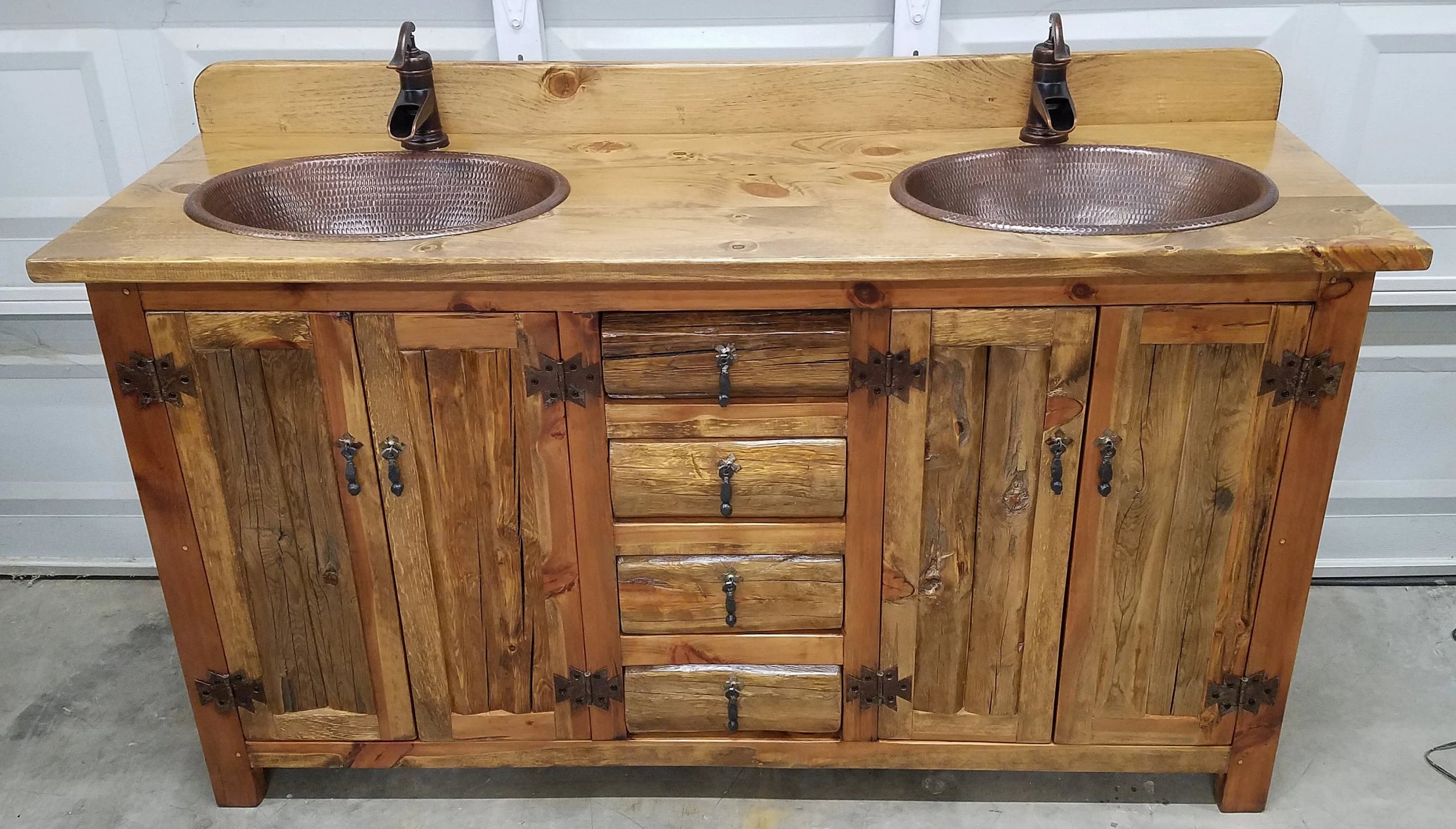 Rustic bathroom sink cabinet discount